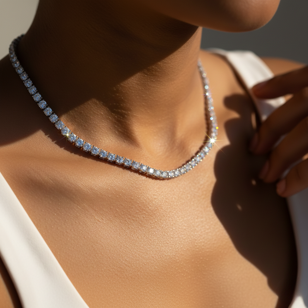 Lousavour Cleo Tennis Necklace